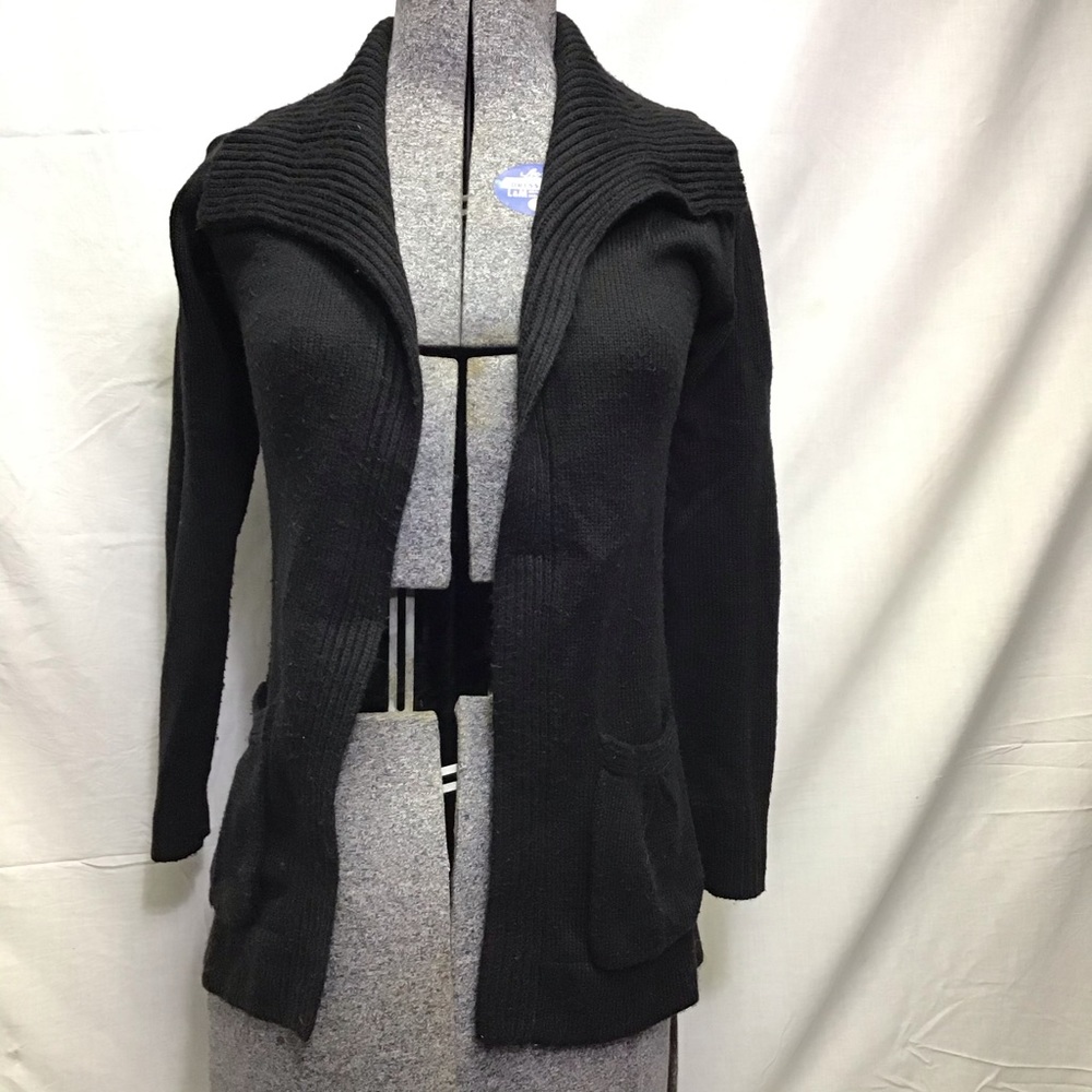 Vintage Rib Detail Open Cardigan